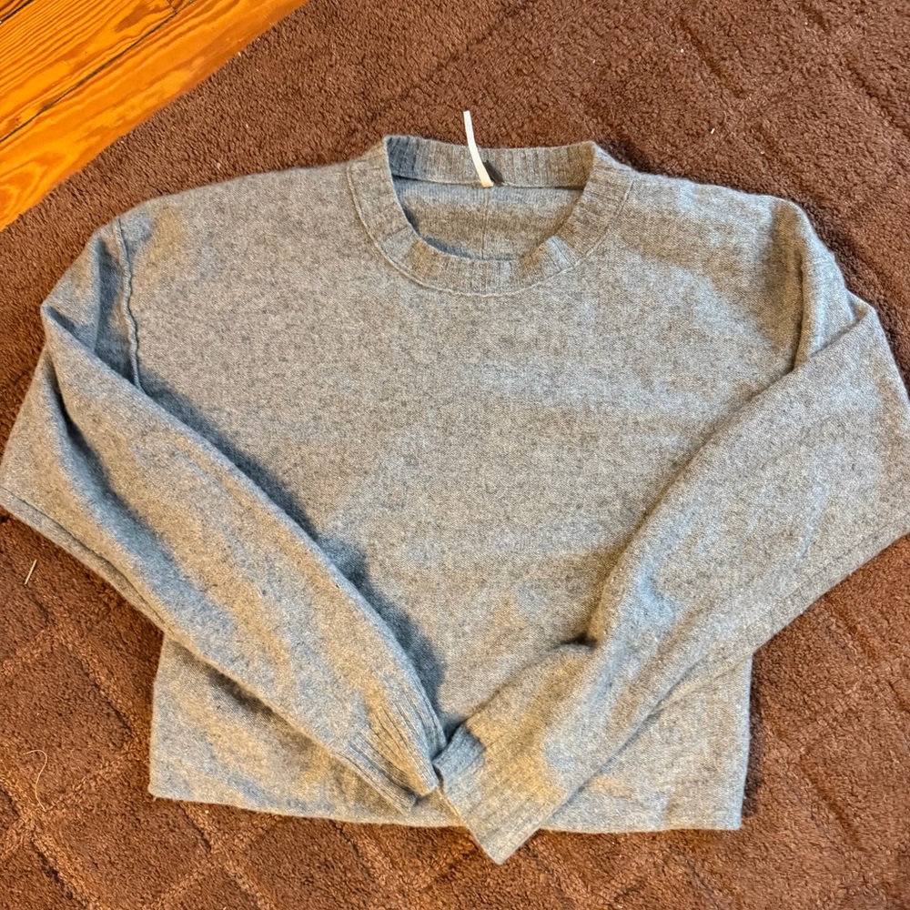 Free People - 100% Cashmere Dark Gray Sweater